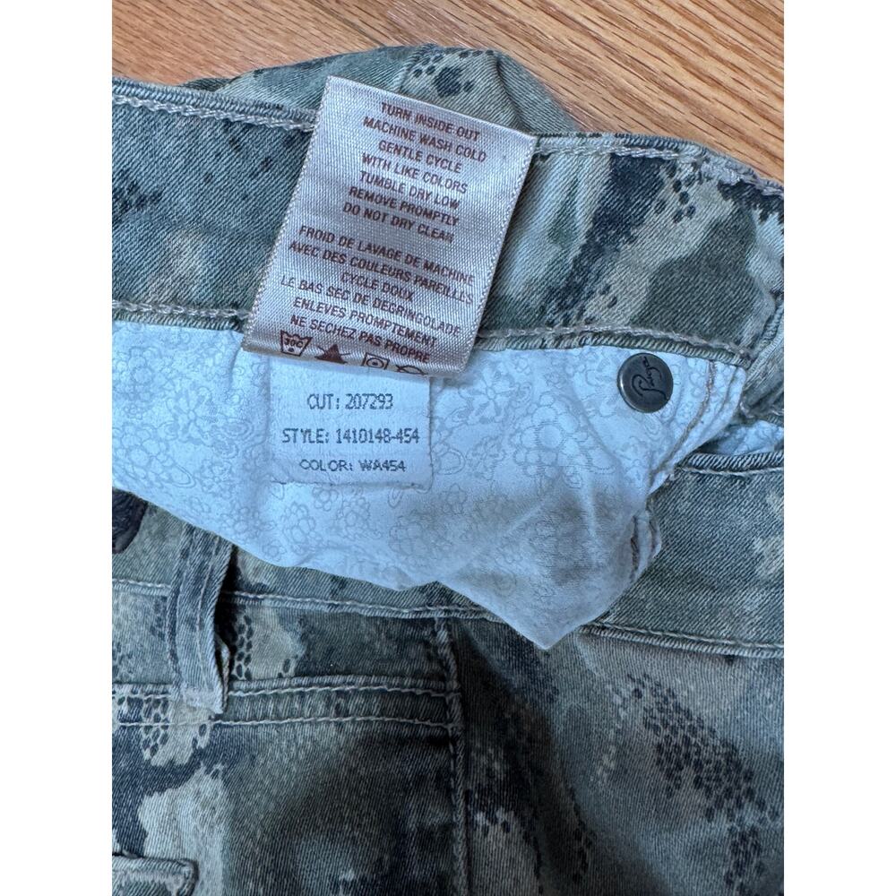 PAIGE Denim Snakeskin Camo Cargo Skinny Pants 27 - Picture 10 of 12